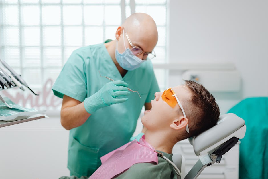 man in dentist chair at RTC Dental in Oakton for Dental implants Reston services.