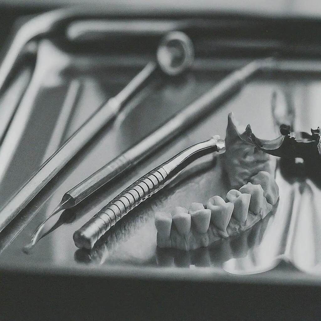 dental tools in a tray at RTC Dental in Oakton for Dental implants Reston services.