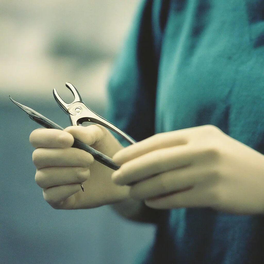 a woman holding dental tools in her hands at RTC Dental in Reston, VA for Dentist Reston VA services.