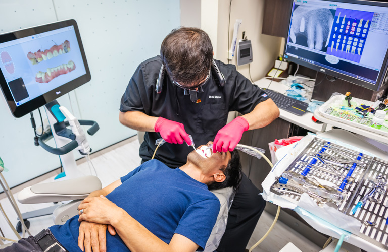 dental implant installation at RTC Dental in Reston, VA for Emergency dentist Reston services.