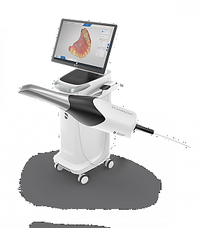 a computer monitor sitting on top of a table  at RTC Dental in McLean for Invisalign Reston services.